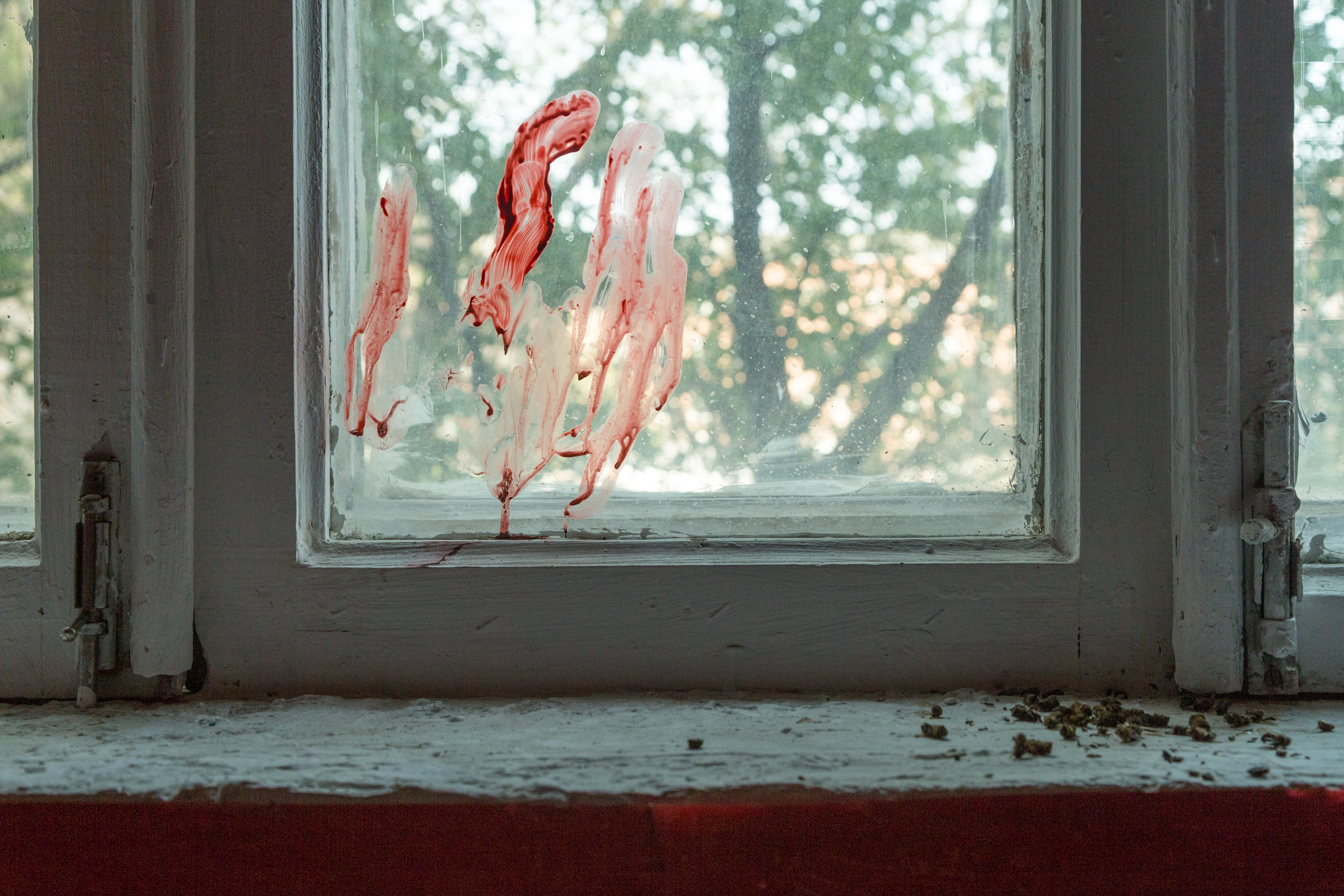 Vitaly Bezpalov, Or, 2019
handprints on glass, coca cola, acrylic paint, dimensions vary.